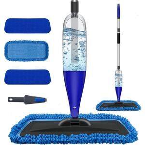 Spray Mop for Floor Cleaning w/3pcs Washable Pads Refillable Microfiber Dust Mop
